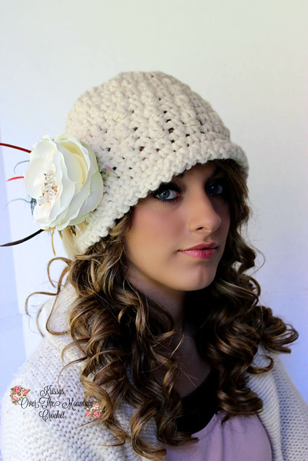 Chunky Yarn Hat Crochet Pattern | Vintage Inspired - Krissys Over The ...