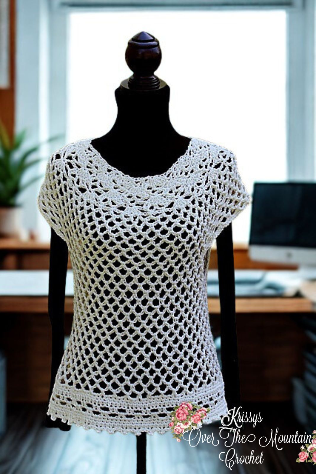 Crochet Lace Shirt Pattern – The Over Brook Mid Hip Tunic